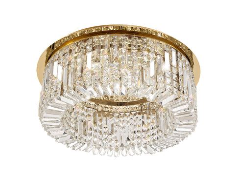 Zula Round Flush Chandelier 8 Light